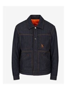 Armani Exchange Dark Indigo Jacket with Orange Lining